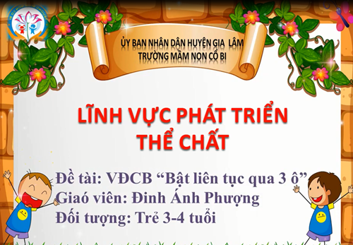 Thể dục: Bật liên tục qua 3 ô - MGB 